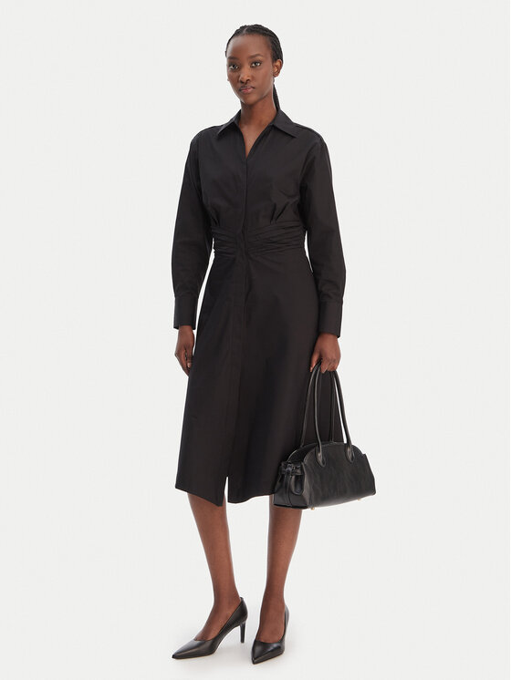 BOSS BOSS Hemdkleid Drepill 50553673 Schwarz Regular Fit