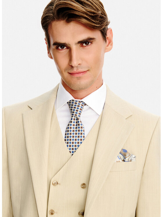 Pako Lorente Pako Lorente Marynarka P26SP-3G-022 Beżowy Slim Fit