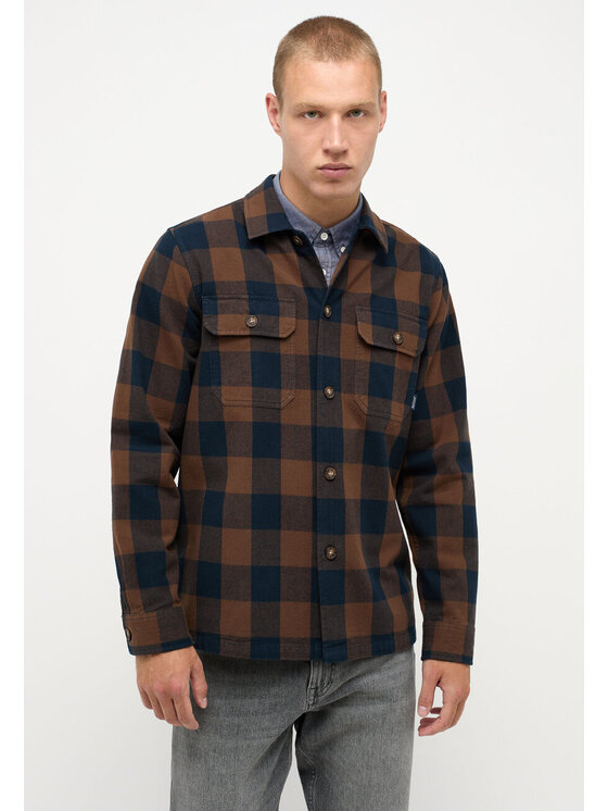 Koszula Mustang, Rozmiar XL, Brązowe, CLEMENS CH OVERSHIRT