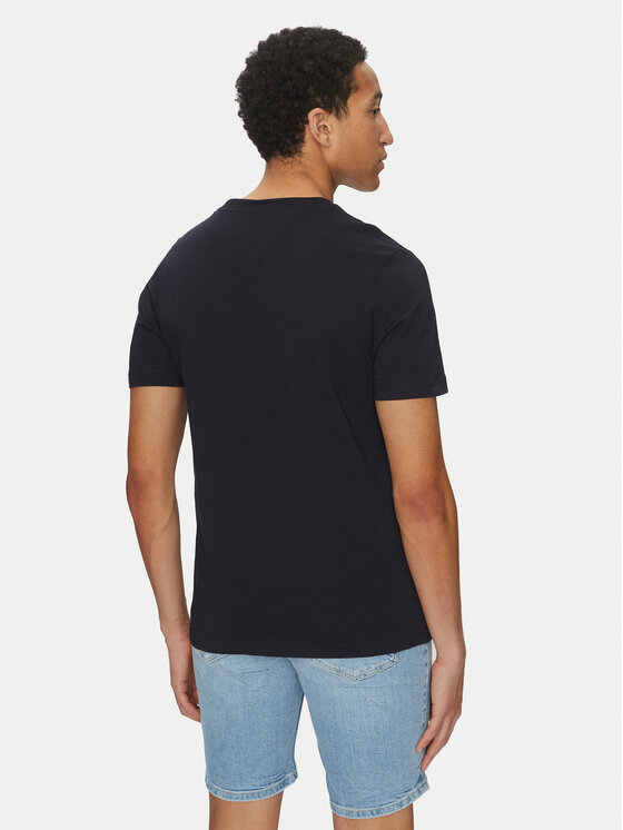 Tommy Hilfiger Tommy Hilfiger T-krekls Flag Box MW0MW38636 Tumši zils Regular Fit