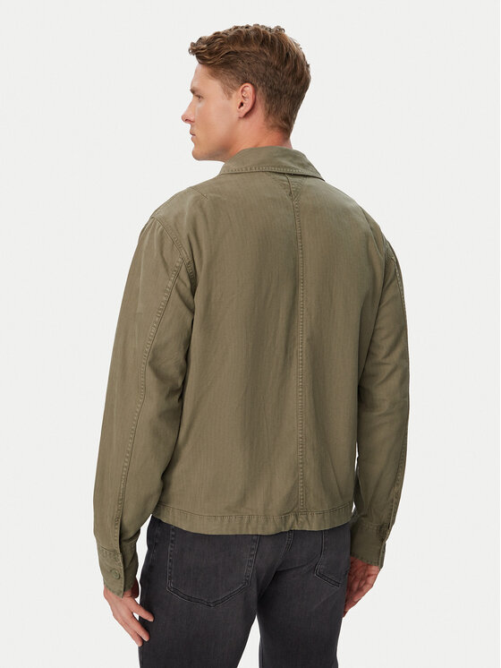 Tommy Jeans Tommy Jeans Jachetă cămașă DM0DM23919 Verde Regular Fit