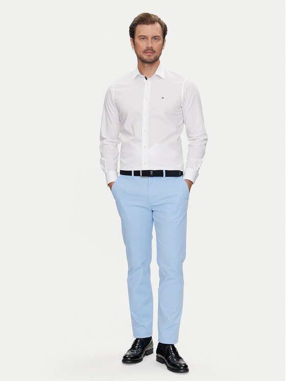 Tommy Hilfiger Tommy Hilfiger Чіноси Denton MW0MW25964 Блакитний Straight Fit