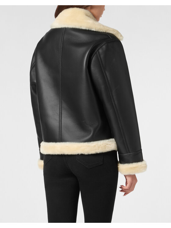 PHILIPP PLEIN PHILIPP PLEIN Vatovaná bunda 22885 Čierna Regular Fit