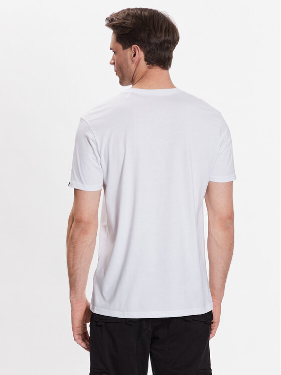 Alpha Industries Alpha Industries Tričko NASA Refl. T Metal 178501M Biela Regular Fit