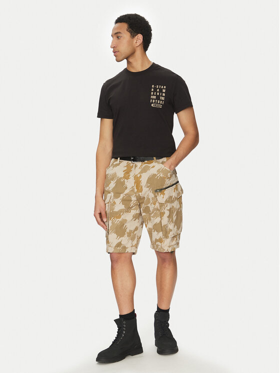 G-Star Raw G-Star Raw Auduma šorti Rovic Zip D08566-D955 H174 Bēšs Relaxed Fit