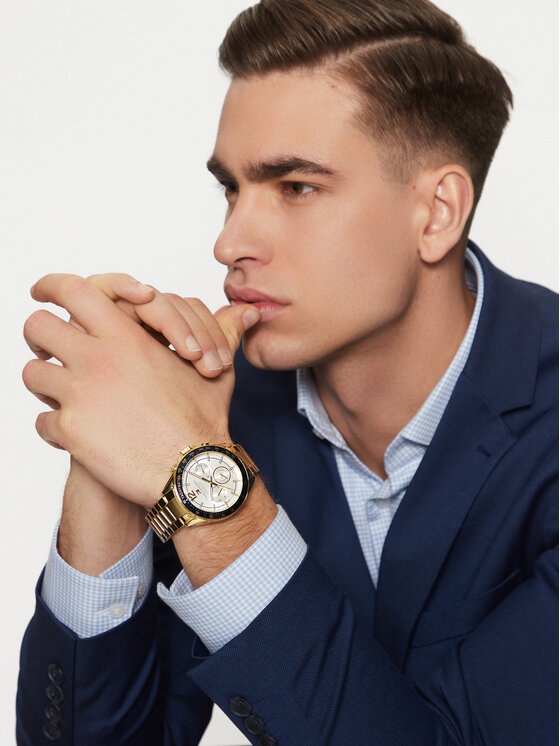Tommy Hilfiger Tommy Hilfiger Laikrodis Luke 1791121 Auksinė