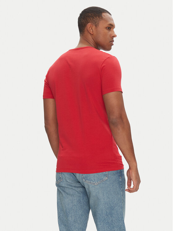 Pepe Jeans Pepe Jeans T-särk Original Basic PM508212 Punane Slim Fit