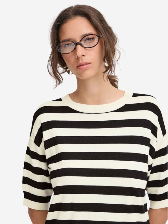 b.young b.young T-shirt Maglia bymorla Bianco Regular Fit
