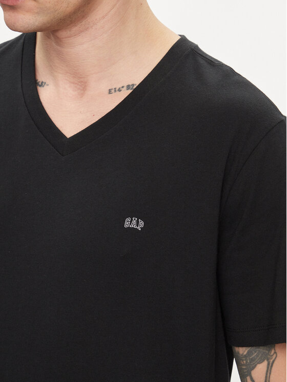 Gap Gap Marškinėliai 753771-02 Juoda Regular Fit