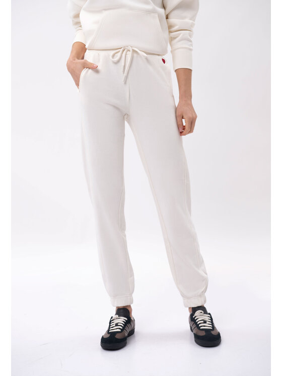 Volcano Volcano Spodnie dresowe N-ZEN Biały Regular Fit