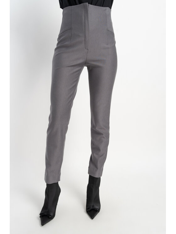 CLICK CLICK Παντελόνι υφασμάτινο 30-315 Γκρι Skinny Fit