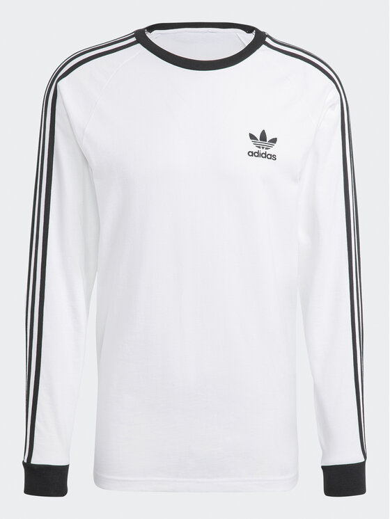 adidas adidas S dlhými rukávmi Adicolor Classics 3-Stripes Long-Sleeve Top IA4879 Biela Slim Fit