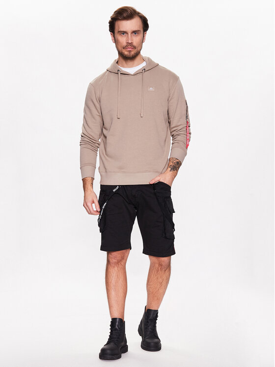 Alpha Industries Alpha Industries Majica dugih rukava X-Fit 158321 Bež Regular Fit