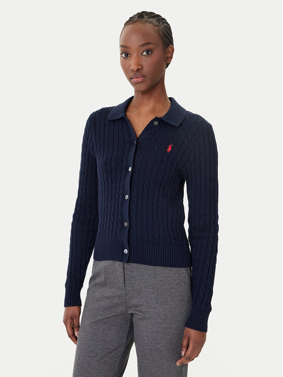 Polo Ralph Lauren Polo Ralph Lauren Kardigán 211971881501 Sötétkék Slim Fit