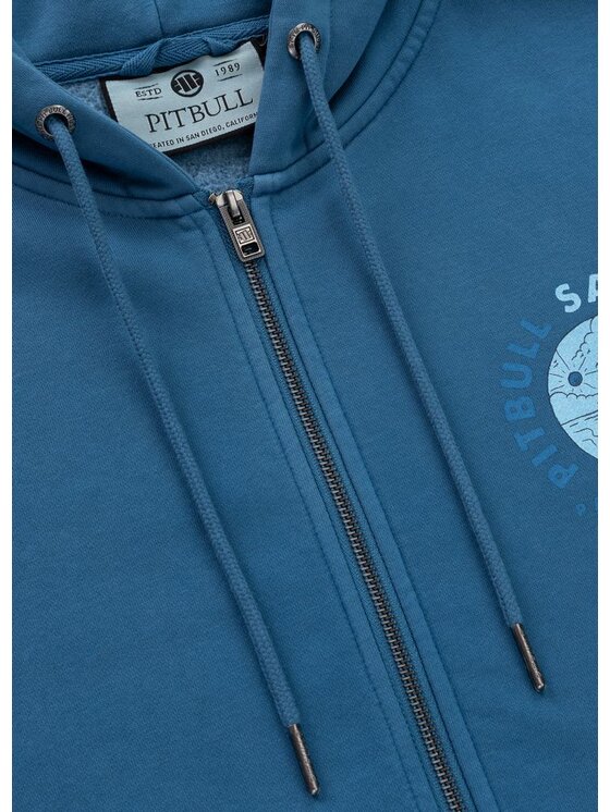 PITBULL PITBULL Bluza PLANET SURF Niebieski Regular Fit