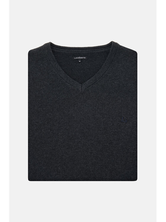 Lancerto Lancerto Sweter Lenny SW073223000031 Szary Regular Fit