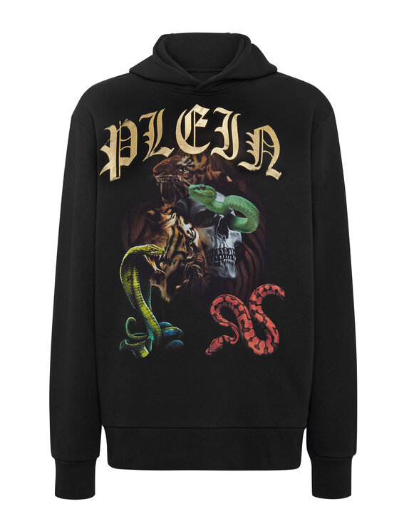 PHILIPP PLEIN PHILIPP PLEIN Mikina 107 Čierna Regular Fit