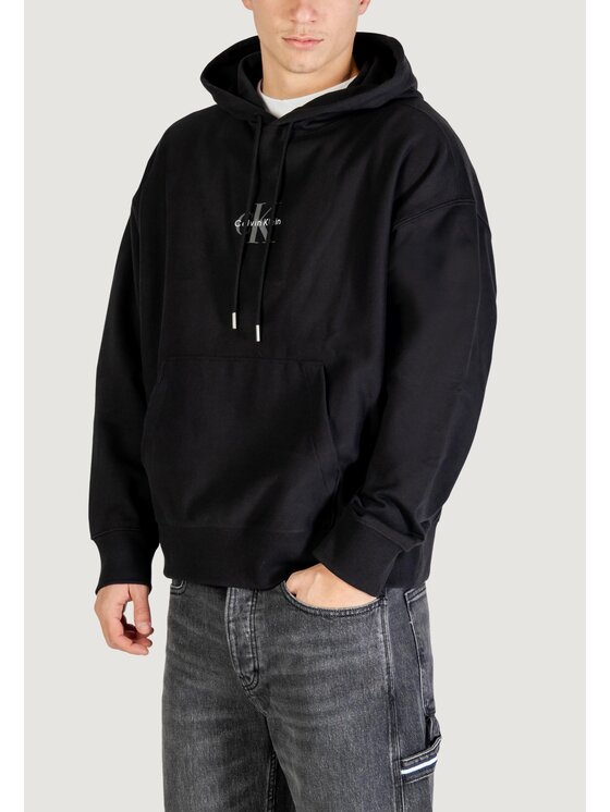 Calvin Klein Jeans Calvin Klein Jeans Μπλούζα PREMIUM TERRY MICRO Μαύρο Premium Fit