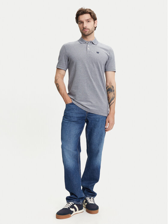 Wrangler Wrangler Polokošile 112352280 Šedá Regular Fit