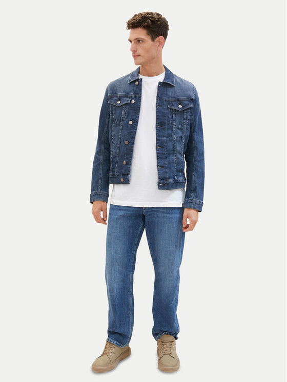 Tom Tailor Tom Tailor Farmer kabát 1040165 Sötétkék Regular Fit