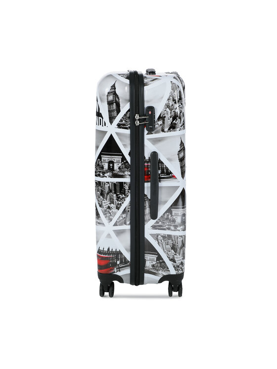 Saxoline Saxoline Μεγάλη Βαλίτσα Cities L B25W1.71.09 Γκρι