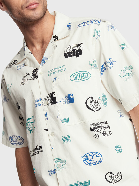 Carhartt WIP Carhartt WIP Сорочка Motor City I030042 Бежевий Loose Fit