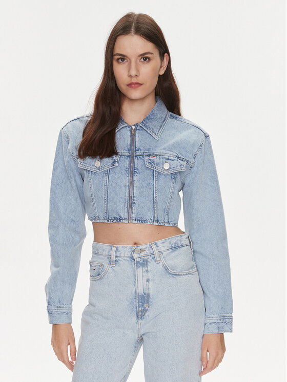 Tommy Jeans Tommy Jeans Traper jakna DW0DW17450 Plava Slim Fit