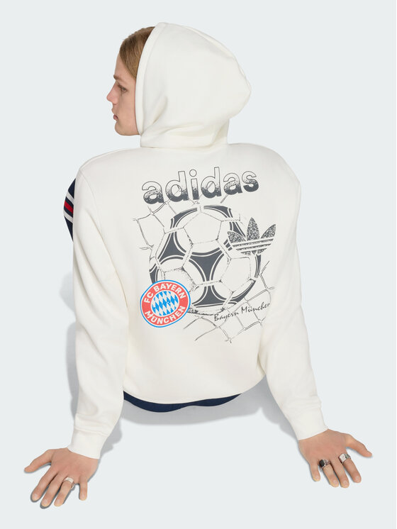adidas adidas Bluza techniczna FC Bayern Muenchen OG Graphic Biały Regular Fit