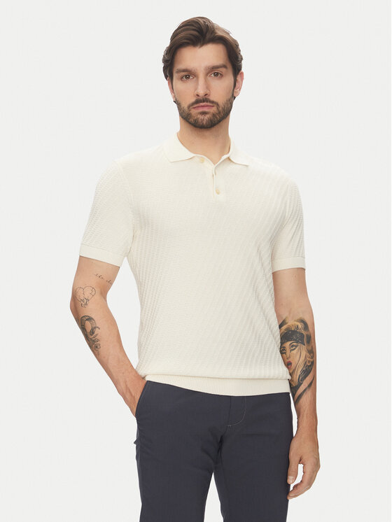 Pierre Cardin Pierre Cardin Polo C5 51314.5094 Szary Slim Fit