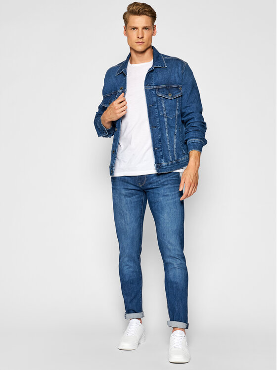 Pepe Jeans Džinsai Hatch PM200823 Tamsiai mėlyna Slim Fit • Modivo.lt