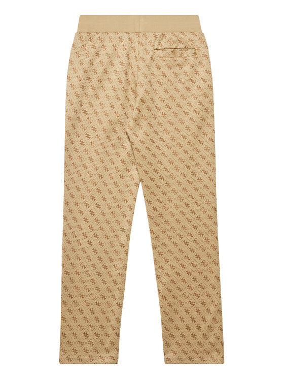 Guess Guess Spodnie dresowe L4YQ18 FL04Q Beżowy Regular Fit