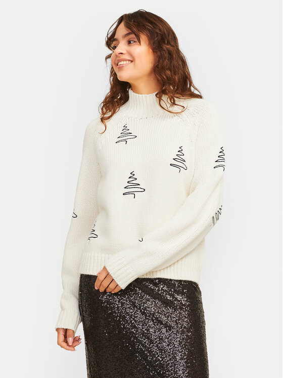 JJXX JJXX Rollkragenpullover Hollie 12266675 Écru Regular Fit