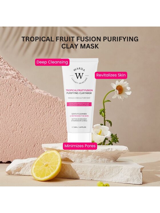 Warda Skincare Warda Skincare Tropical Fruit Fusion Oczyszczająca Maska Z Glinką 50ml Maska do twarzy