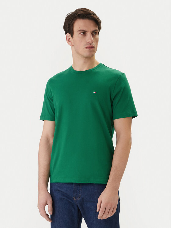 Tommy Hilfiger Tommy Hilfiger T-Shirt Ess Seasonal MW0MW39995 Grün Regular Fit