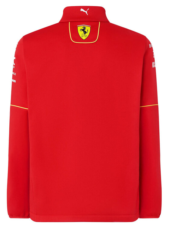 Scuderia Ferrari Scuderia Ferrari Kurtka softshell Team 2024 Czerwony Regular Fit