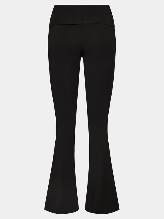 Gina Tricot Gina Tricot Bavlnené nohavice 21671 Čierna Flare Fit