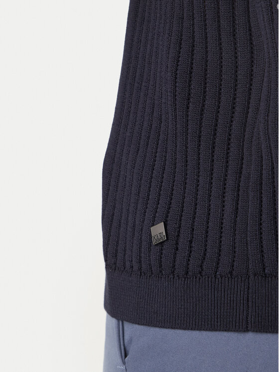 KARL LAGERFELD KARL LAGERFELD Polokošeľa 655016 562304 Tmavomodrá Regular Fit