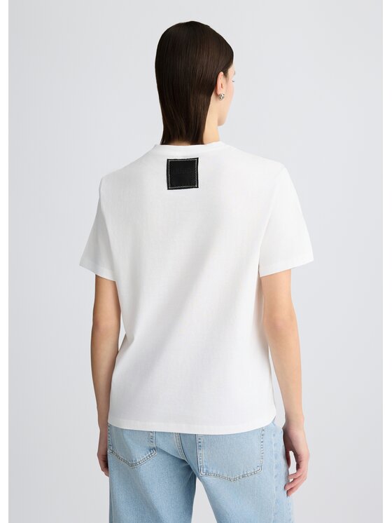 Liu Jo Liu Jo T-Shirt CA5392J630811111 Biały Regular Fit