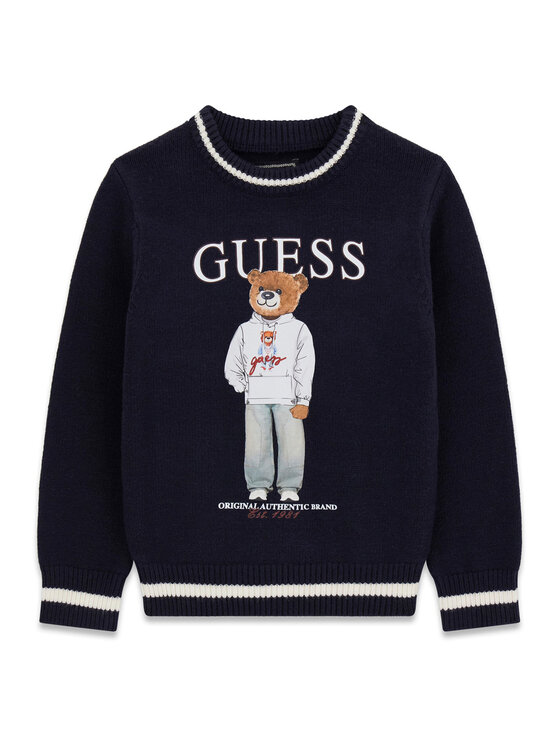 Guess Guess Светр N6YR06 Z0903 Cиній Regular Fit