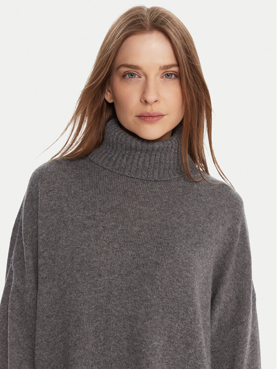 Kontatto Kontatto Rollkragenpullover 3M0961C Grau Relaxed Fit