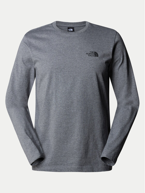 The North Face The North Face Тениска с дълъг ръкав Simple Dome NF0A87QN Сив Regular Fit