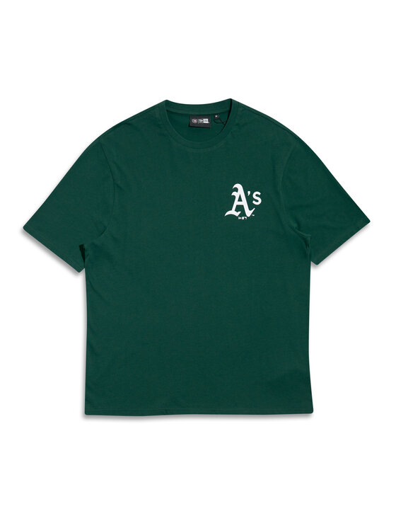 New Era New Era Póló Oakland Athletics MLB Pennant Graphic 60596214 Zöld Regular Fit