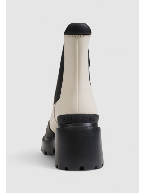 Tommy Jeans Tommy Jeans Μποτάκια TJW MID HEEL CHELSEA Μπεζ