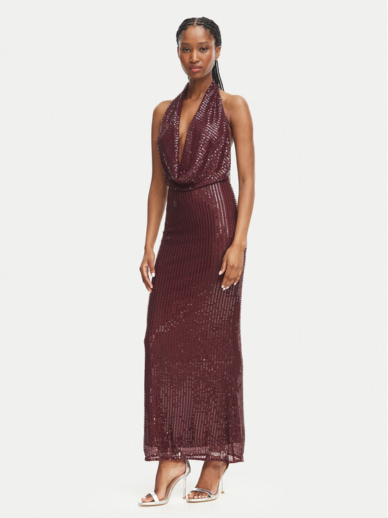 Bardot Bardot Coctailkleid Nola 59814DB2 Dunkelrot Slim Fit
