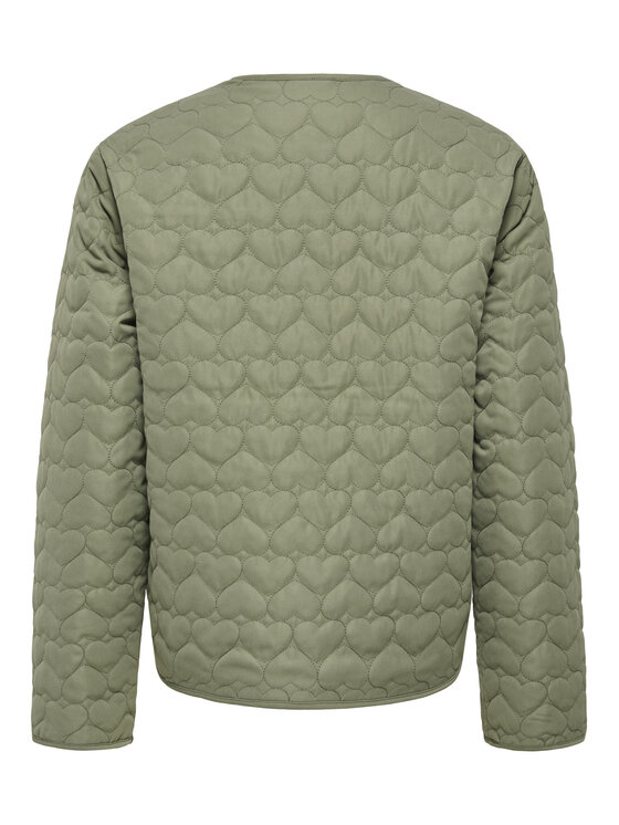 ONLY ONLY Prechodná bunda Heart 15366265 Zelená Regular Fit