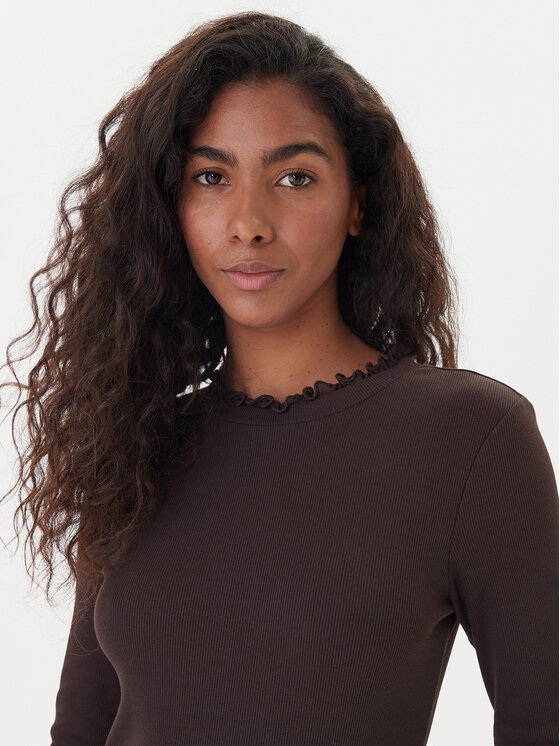 ONLY ONLY Bluse Leslie 15277888 Braun Regular Fit