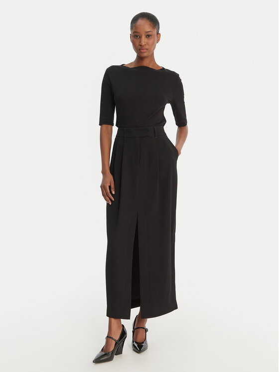 Marella Marella Maxi suknja Strenna 2613101013 Crna Regular Fit