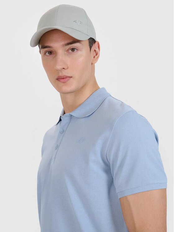 4F 4F Polokošeľa 4FWSS25TPTSM407-34S Modrá Regular Fit
