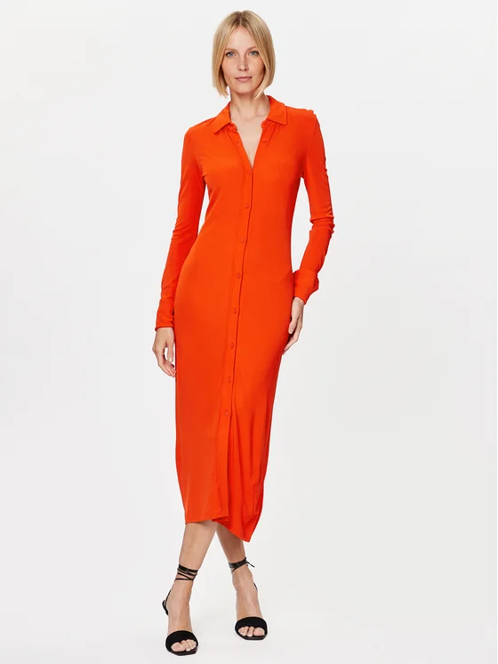 Calvin Klein Hemdkleid K20K205760 Orange Regular Fit