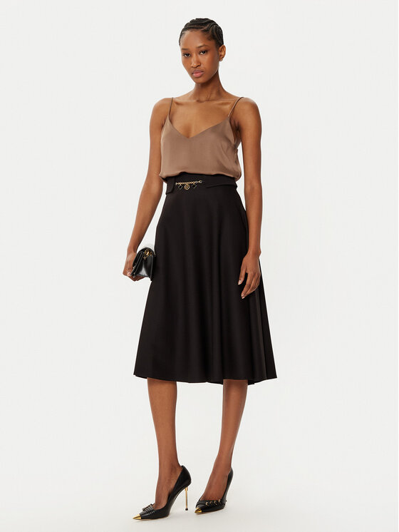 Rinascimento Rinascimento Midi krilo CFC0121918003 Črna Regular Fit